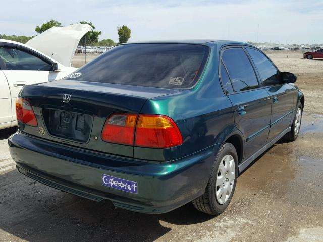 2HGEJ6617YH556823 - 2000 HONDA CIVIC BASE GREEN photo 4