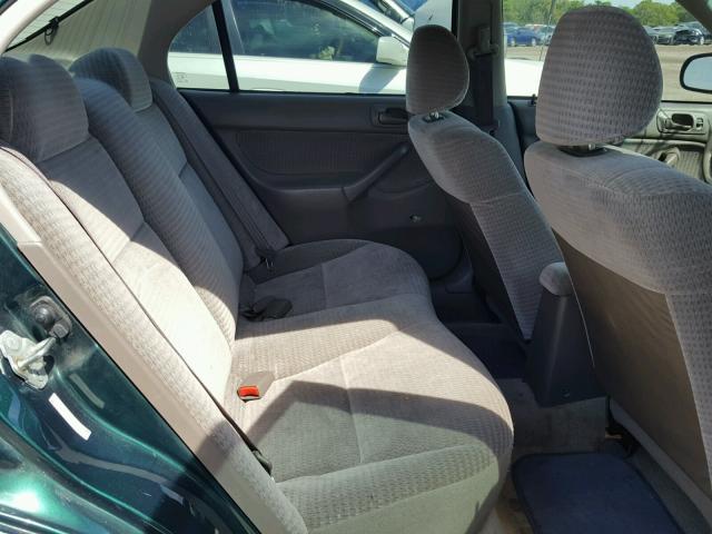 2HGEJ6617YH556823 - 2000 HONDA CIVIC BASE GREEN photo 6