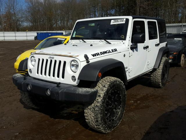 1C4BJWDG8GL336164 - 2016 JEEP WRANGLER U WHITE photo 2