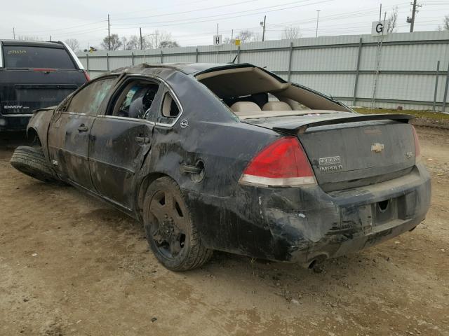 2G1WD58C369218788 - 2006 CHEVROLET IMPALA SUP 黑色 照片 3