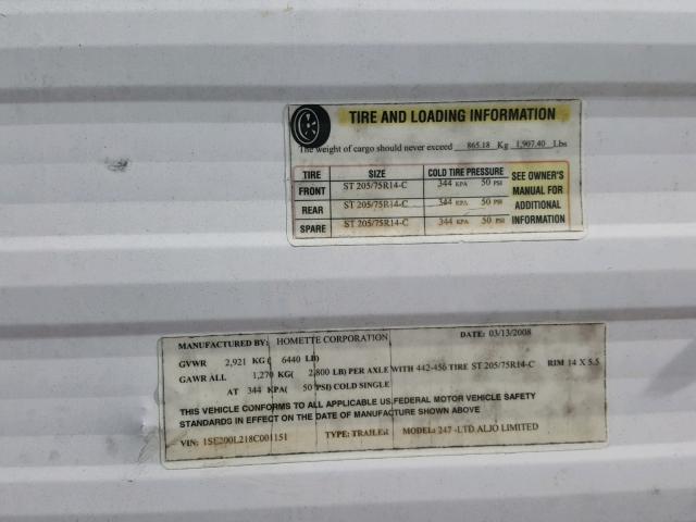 1SE200L218C001151 - 2008 SKYL ALJO Ақ фото 10