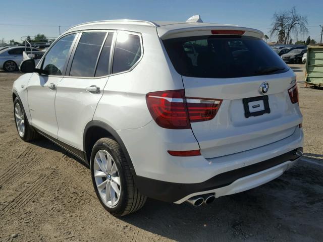 5UXWZ7C37H0X43117 - 2017 BMW X3 SDRIVE2 WHITE photo 3