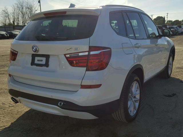 5UXWZ7C37H0X43117 - 2017 BMW X3 SDRIVE2 WHITE photo 4