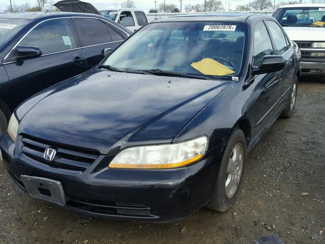 1HGCG16512A031676 - 2002 HONDA ACCORD EX BLACK photo 2