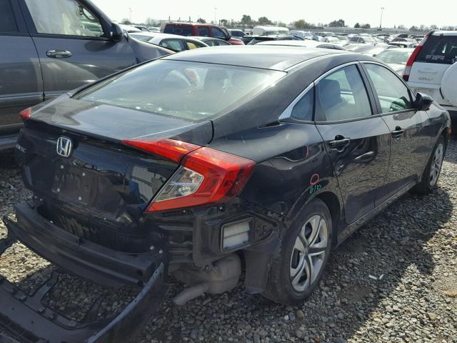 2HGFC2F57GH527928 - 2016 HONDA CIVIC LX BLACK photo 4