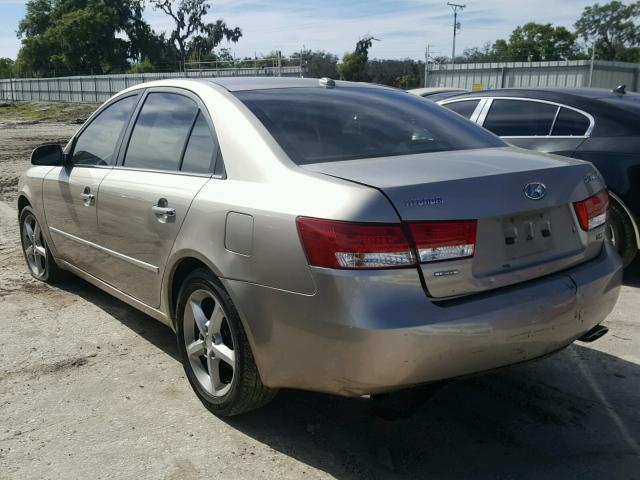 5NPEU46F28H303454 - 2008 HYUNDAI SONATA SE GOLD photo 3