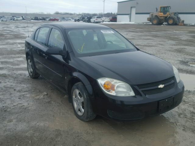 1G1AL55F577242590 - 2007 CHEVROLET COBALT LT BLACK photo 1