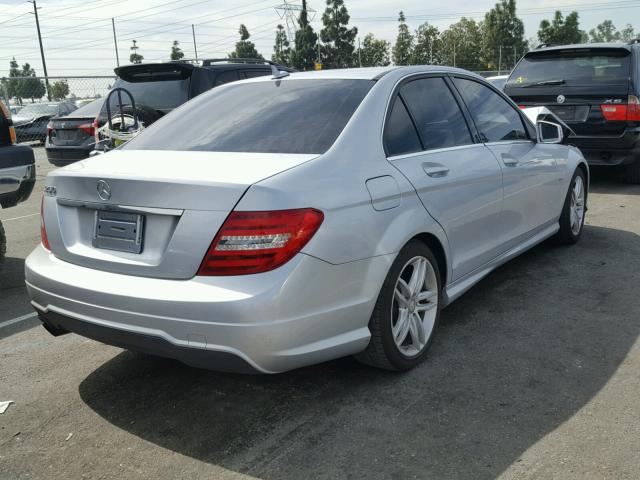 WDDGF4HB7CR196132 - 2012 MERCEDES-BENZ C 250 SILVER photo 4