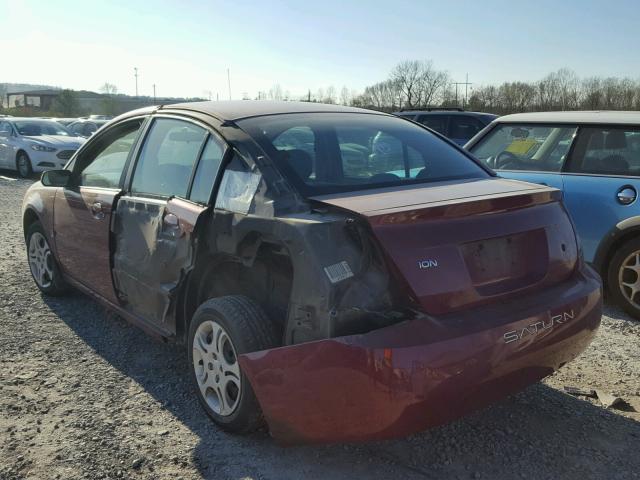 1G8AJ52F94Z212987 - 2004 SATURN ION LEVEL MAROON photo 3