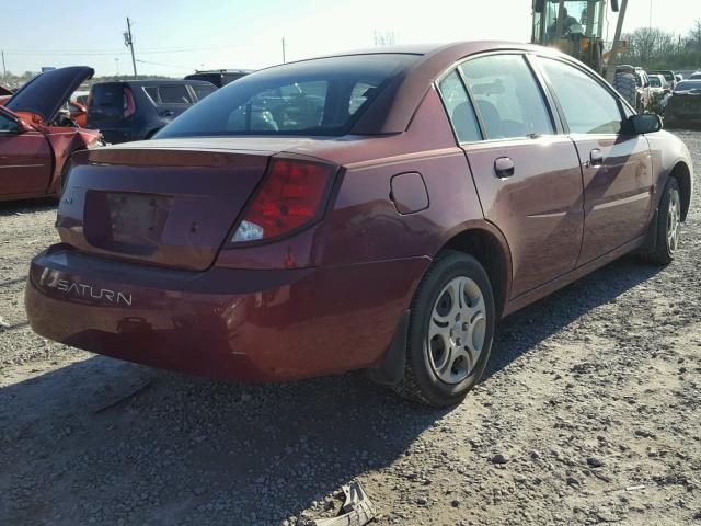 1G8AJ52F94Z212987 - 2004 SATURN ION LEVEL MAROON photo 4