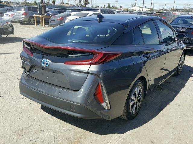 JTDKARFP0H3004266 - 2017 TOYOTA PRIUS PRIM ნაცრისფერი ფოტო 4