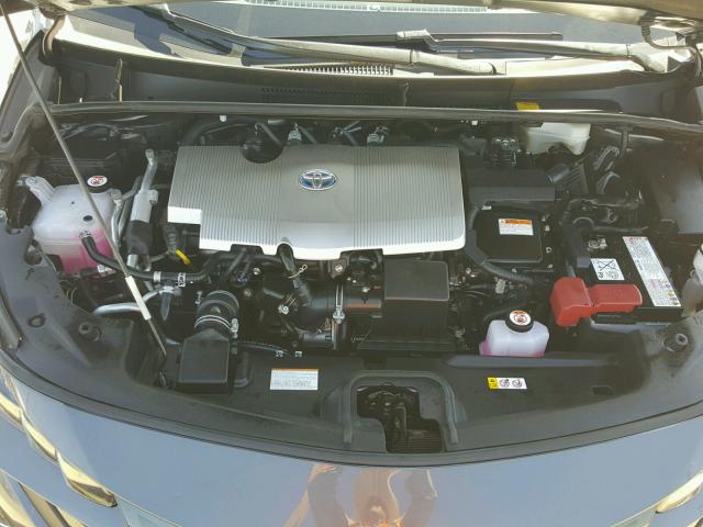 JTDKARFP0H3004266 - 2017 TOYOTA PRIUS PRIM ნაცრისფერი ფოტო 7