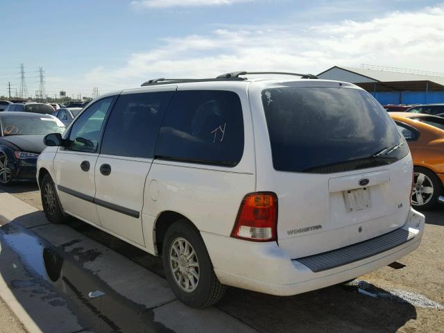 2FMZA51442BB50449 - 2002 FORD WINDSTAR L WHITE photo 3