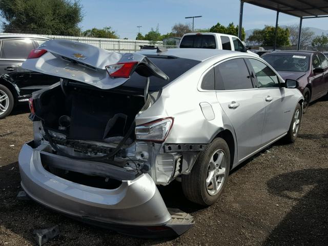 1G1ZB5ST9GF197742 - 2016 CHEVROLET MALIBU LS ვერცხლისფერი ფოტო 4