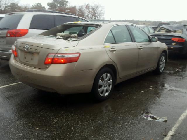 4T1BE46K27U637416 - 2007 TOYOTA CAMRY NEW GOLD photo 4