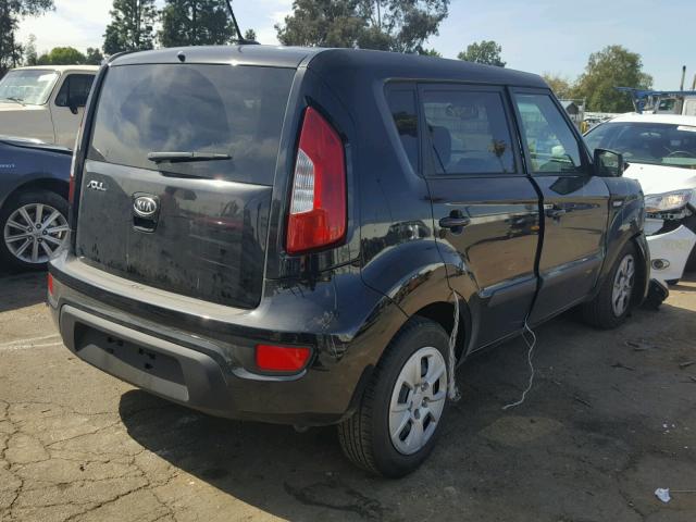 KNDJT2A56C7433030 - 2012 KIA SOUL BLACK photo 4