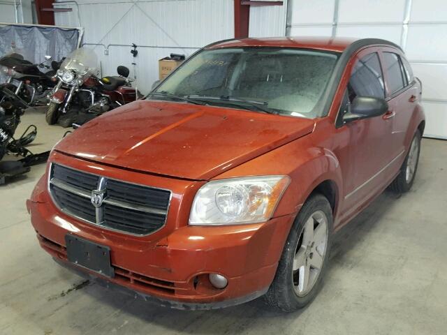 1B3HE78K57D307459 - 2007 DODGE CALIBER ORANGE photo 2