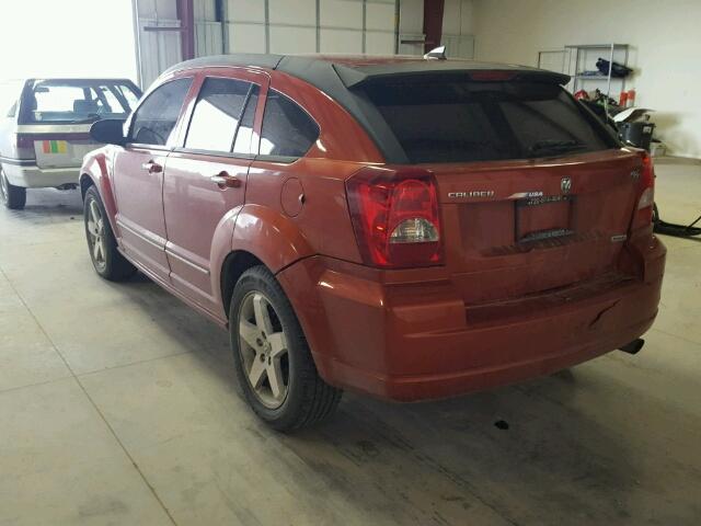 1B3HE78K57D307459 - 2007 DODGE CALIBER ORANGE photo 3