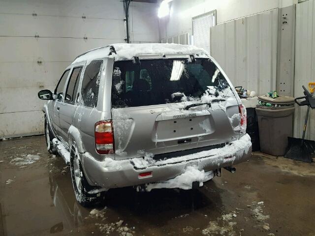 JN8DR09Y24W915519 - 2004 NISSAN PATHFINDER SILVER photo 3