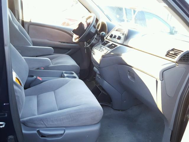 5FNRL38437B028555 - 2007 HONDA ODYSSEY EX BLUE photo 5