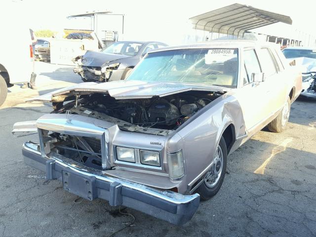 1LNBP96F3GY602841 - 1986 LINCOLN TOWN CAR BROWN photo 2