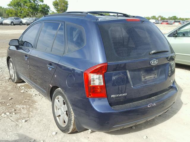 KNAFG525X77121905 - 2007 KIA RONDO BASE BLUE photo 3