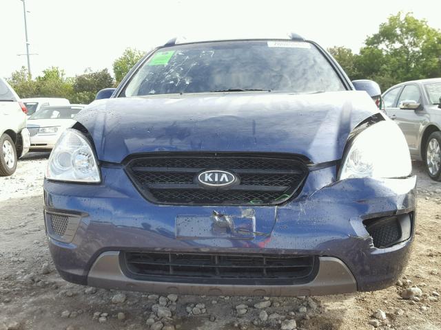 KNAFG525X77121905 - 2007 KIA RONDO BASE BLUE photo 9