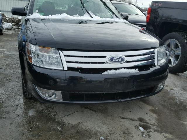 1FAHP27W98G110879 - 2008 FORD TAURUS SEL BLACK photo 9