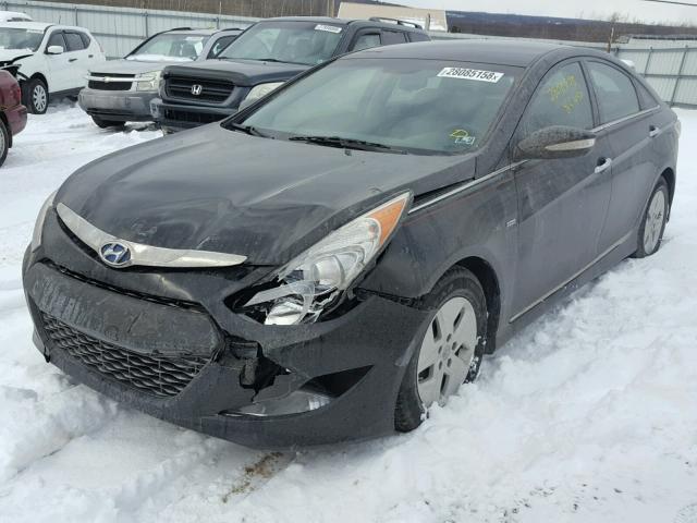 KMHEC4A49CA030615 - 2012 HYUNDAI SONATA HYB BLACK photo 2