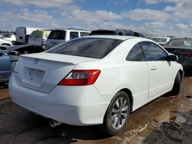 2HGFG129X9H514245 - 2009 HONDA CIVIC EXL WHITE photo 4