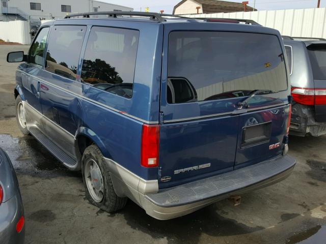 1GKEL19X93B516437 - 2003 GMC SAFARI XT BLUE photo 3