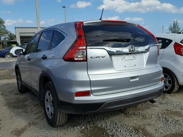 3CZRM3H34FG706057 - 2015 HONDA CR-V LX SILVER photo 3