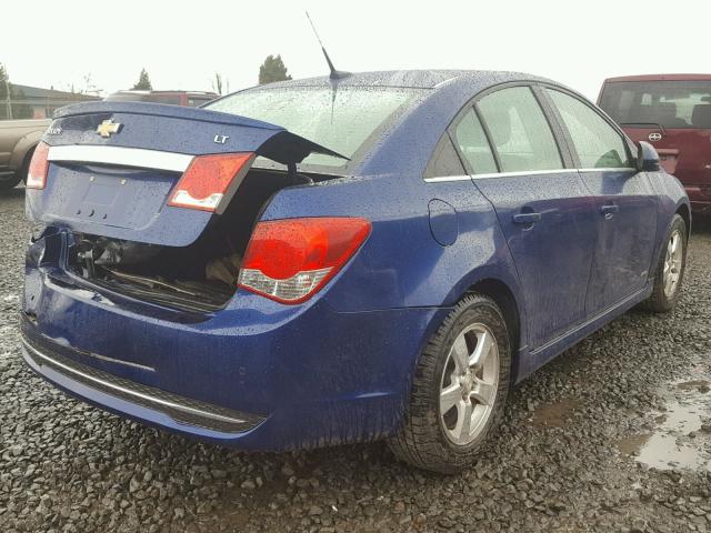 1G1PF5SC3C7125242 - 2012 CHEVROLET CRUZE LT BLUE photo 4