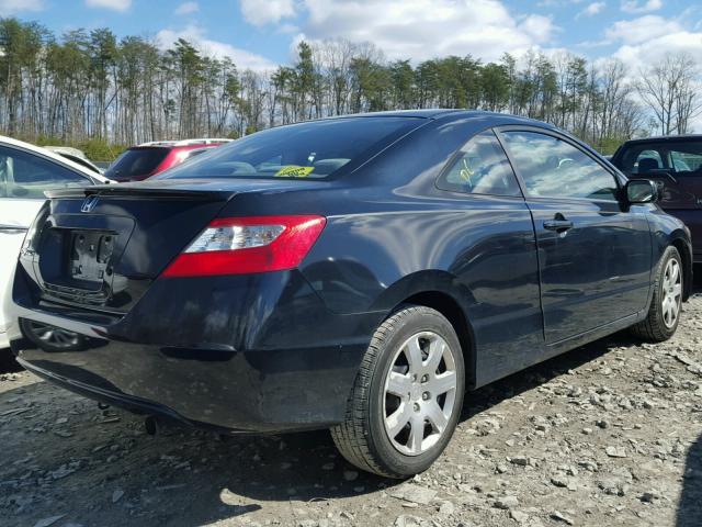 2HGFG1B63BH505866 - 2011 HONDA CIVIC LX BLACK photo 4