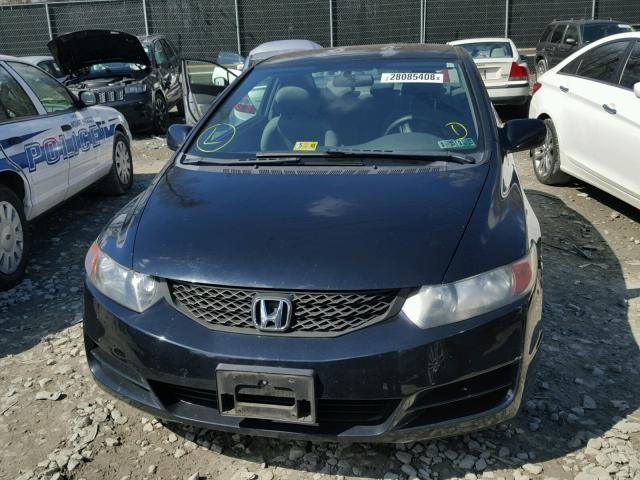 2HGFG1B63BH505866 - 2011 HONDA CIVIC LX BLACK photo 9