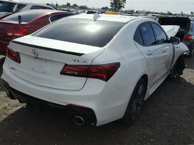 19UUB2F69JA004807 - 2018 ACURA TLX TECH+A WHITE photo 4