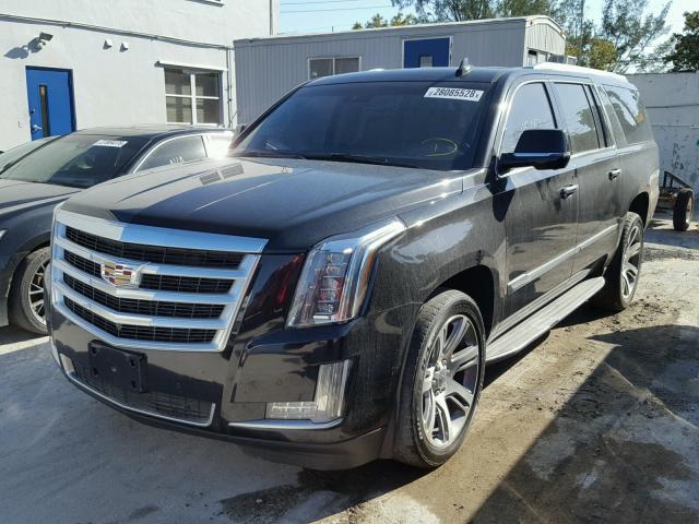 1GYS4HKJ2GR213131 - 2016 CADILLAC ESCALADE E BLACK photo 2