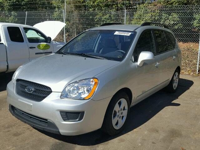 KNAFG528497256066 - 2009 KIA RONDO BASE SILVER photo 2