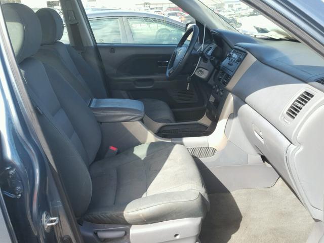 5FNYF18167B025467 - 2007 HONDA PILOT LX BLUE photo 5