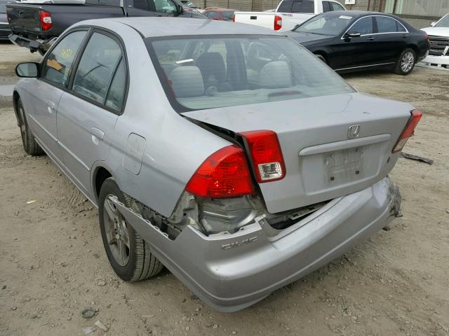 JHMES26774S002269 - 2004 HONDA CIVIC EX SILVER photo 3