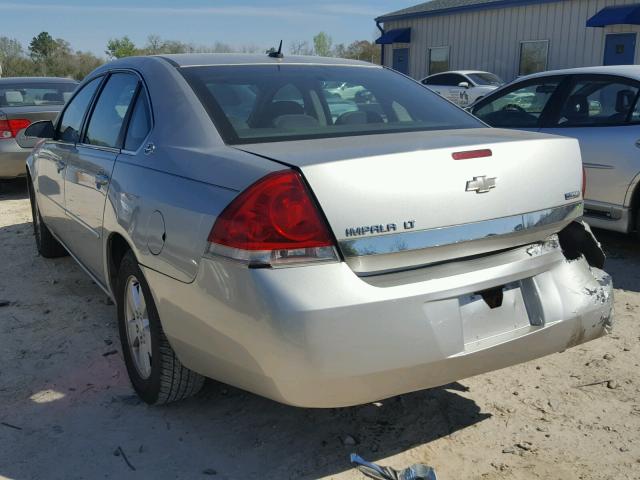 2G1WT58K279324127 - 2007 CHEVROLET IMPALA LT SILVER photo 3