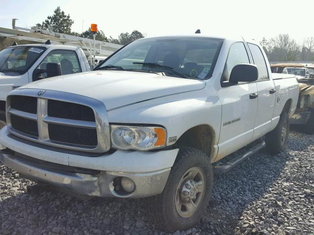 1D7KU28D74J206213 - 2004 DODGE RAM 2500 S WHITE photo 2