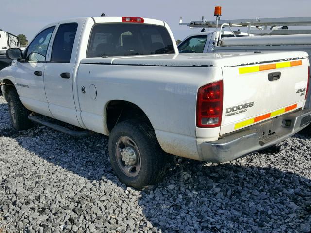 1D7KU28D74J206213 - 2004 DODGE RAM 2500 S WHITE photo 3