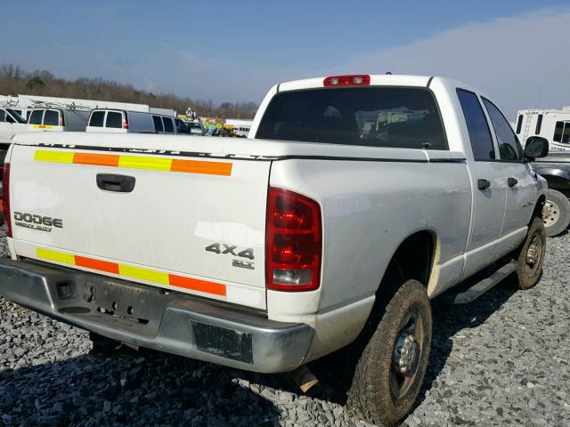 1D7KU28D74J206213 - 2004 DODGE RAM 2500 S WHITE photo 4