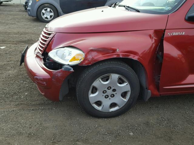 3C4FY58B95T583197 - 2005 CHRYSLER PT CRUISER RED photo 9