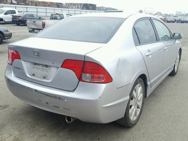 JHMFA16537S005707 - 2007 HONDA CIVIC LX SILVER photo 4