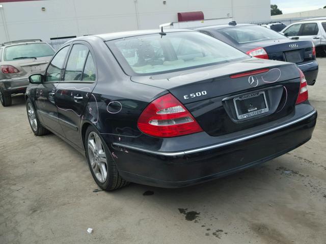 WDBUF70J55A753542 - 2005 MERCEDES-BENZ E 500 BLACK photo 3