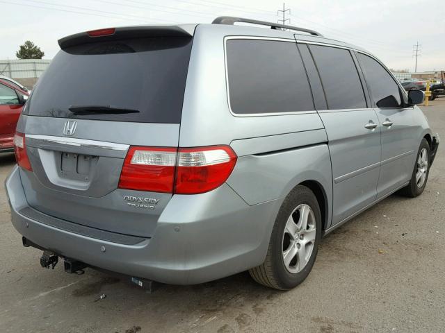 5FNRL38885B125492 - 2005 HONDA ODYSSEY TO BLUE photo 4