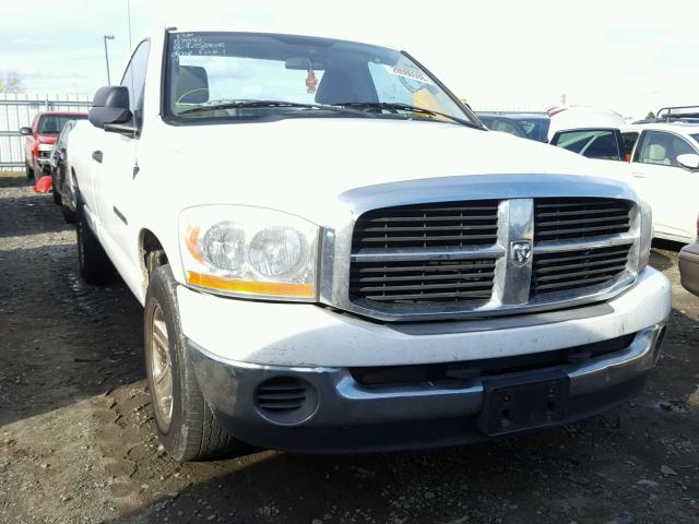 1D7HA16N56J169447 - 2006 DODGE RAM 1500 S WHITE photo 1