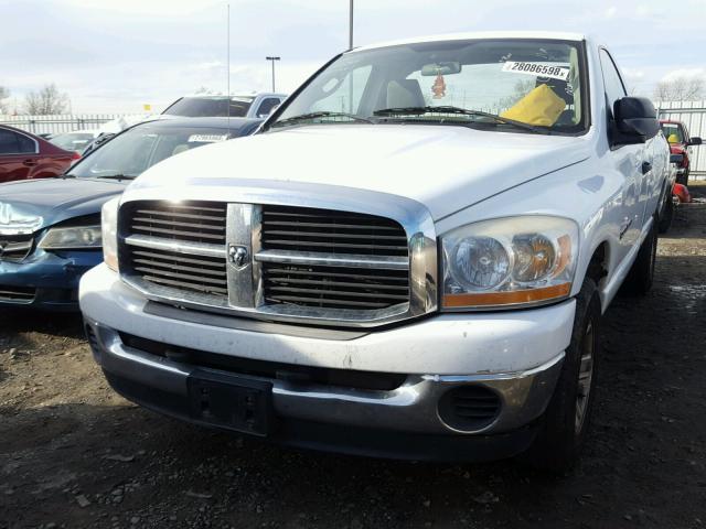 1D7HA16N56J169447 - 2006 DODGE RAM 1500 S WHITE photo 2